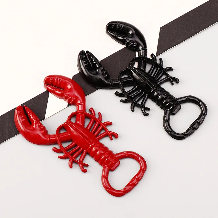 

2020 Creative LobsterA bottle opener Keychain Fashion Personality Bottle opener Metal Key Chain Men's Best Gifts Pendant