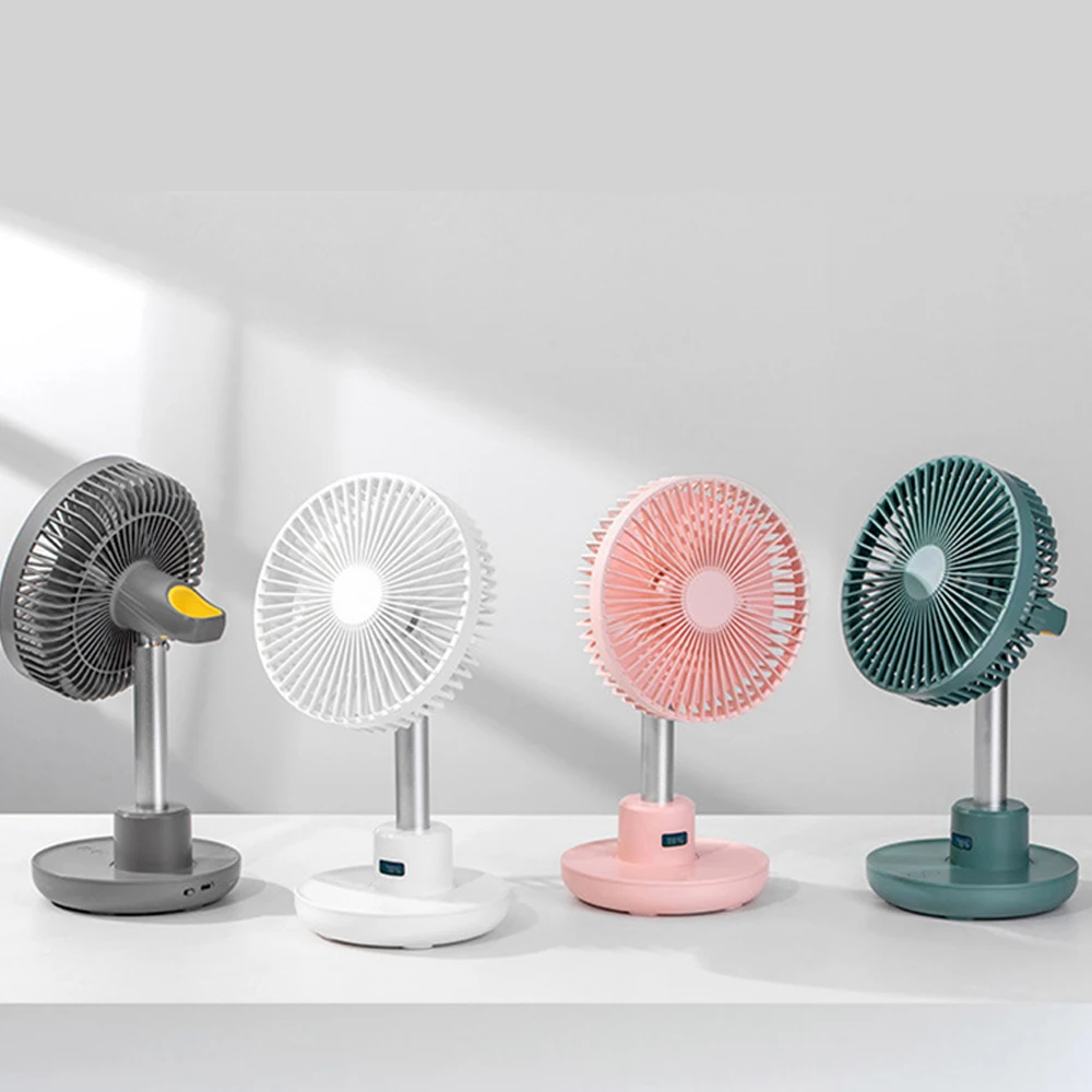 

Vh Mini Desktop Fan Portable Ventiladors Usb Mijia Fan Ultra Quiet Smart Touch Control Cooler Dual Motor Drivers