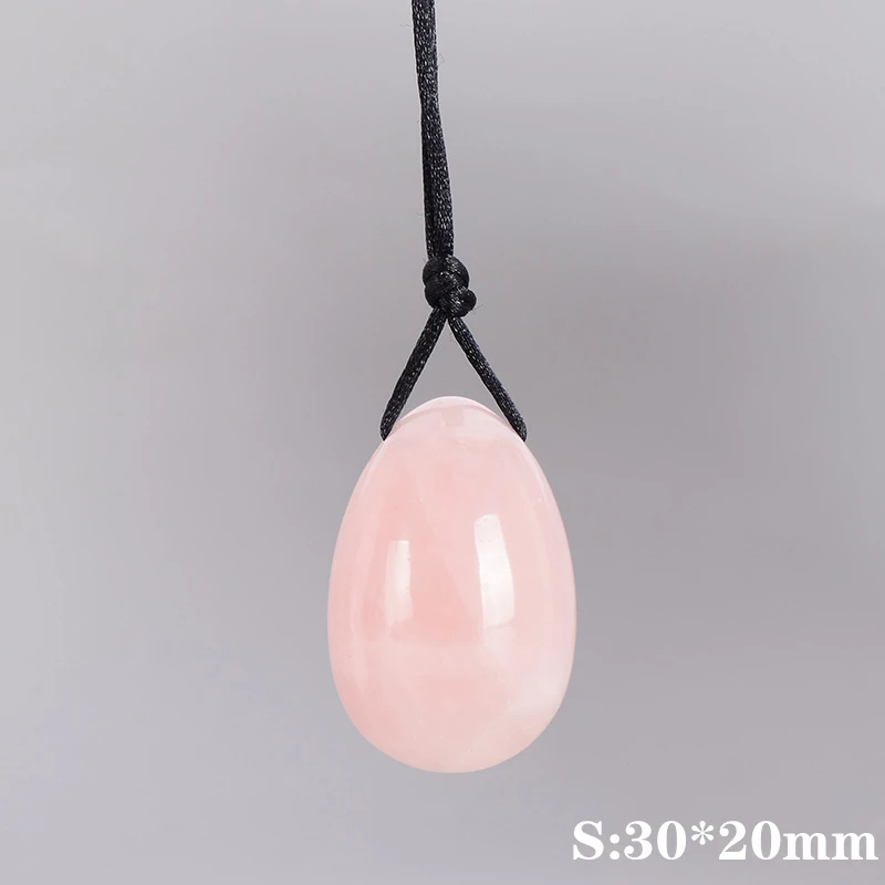 Quarzo rosa Yoni Egg Set serraggio vaginale Love Egg Kegel ginnico pietra naturale cristallo Yoni bacchetta igiene femminile palla di kegel