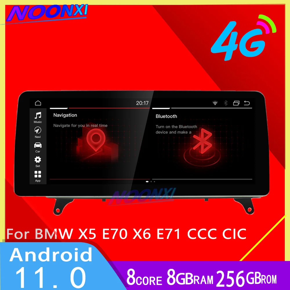 

12.3 Inch For BMW X5 E70 X6 E71 2007-2013 CCC CIC 8G 256G Android 11 GPS Navigation Car Radio Multimedia Player Stereo Receiver