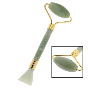 

2 In 1 Natural Jade Massage Roller Guasha Board SPA Massager Face Mask Tool Facial Anti-wrinkle Treatment Body Health Care Tools