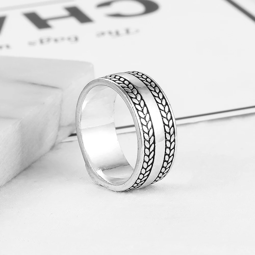 

Ancient Silver Punk Buddha Ring Big Size Rings Retro Vintage Biker Large Antique Men's Rings for Seal Men Rock Mens Jewelry