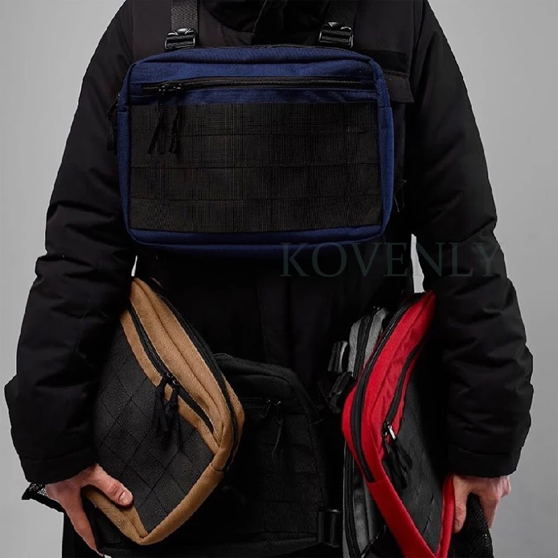 Новая мужская тактическая поясная сумка жилетка нагрудная в стиле хип хоп