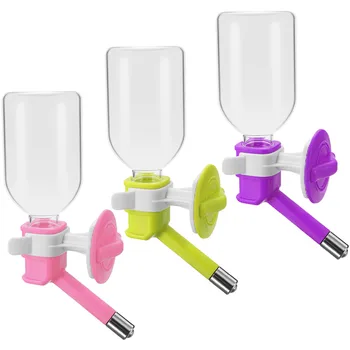 

250ml Pet Cage Hanging Water Bottle Automatic Water Feeders Dispenser Water Fountain for Dog Cat Rabbit Hamster