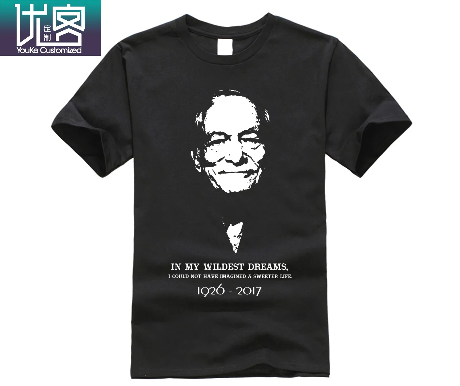 HUGH HEFNER TRIBUTE T SHIRT 100% Cotton T-Shirts for Man Top Tee Fresh Design Summer Good Quality 2019 New Arrival Men | Мужская одежда