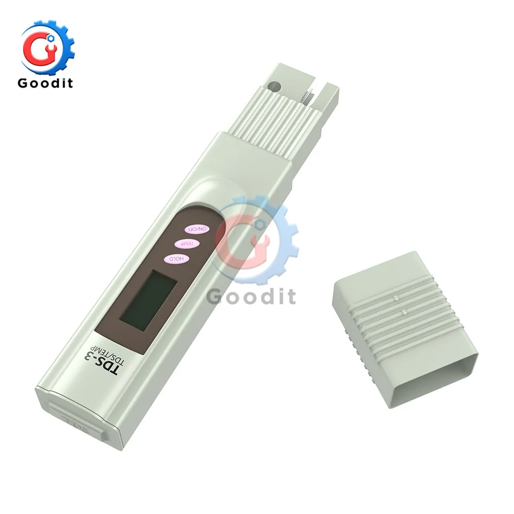 TDS-3, Цифровой измеритель TDS, рН-ручка, тестер качества воды в аквариуме, бассейн, ручка, фильтр чистоты воды, точный монитор, измеритель температуры TDS
