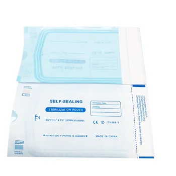 

200pcs/Pack 90*165mm Dentista Self Sealing Sterilization Pouch Dentistry Medical Grade Paper+CPP/PET Film Odontologia Dental