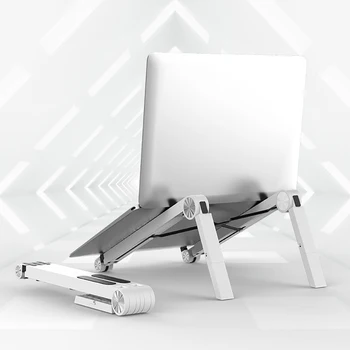 

Portable Adjustable Lightweight Notebook Cradle Collapsible Notebook Support Lifting Cooling Bracket with Non-slip Pad