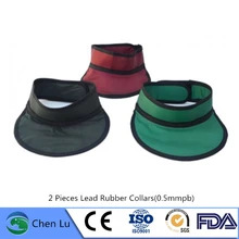 2 шт. радиологическая защита щитовидного отдела радиологии, стоматология рентгеновский защитный 0,35 mmpb свинцовый резиновый воротник