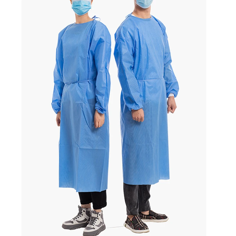 Disposable Breathable Dustproof Water Resist Work Isolation Clothing Gown Dental Anti-oil Stain Nursing Gown Labour Overall Suit work coverall suit disposable isolation gown