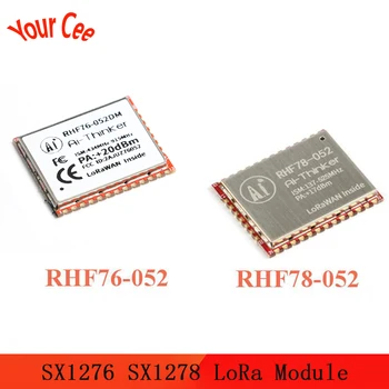 

SX1276 SX1278 LoRa Module RHF76-052 RHF78-052 LoRaWAN Node Module Integrated STM32 Low Power Long Distance 433 470 868 915MHZ