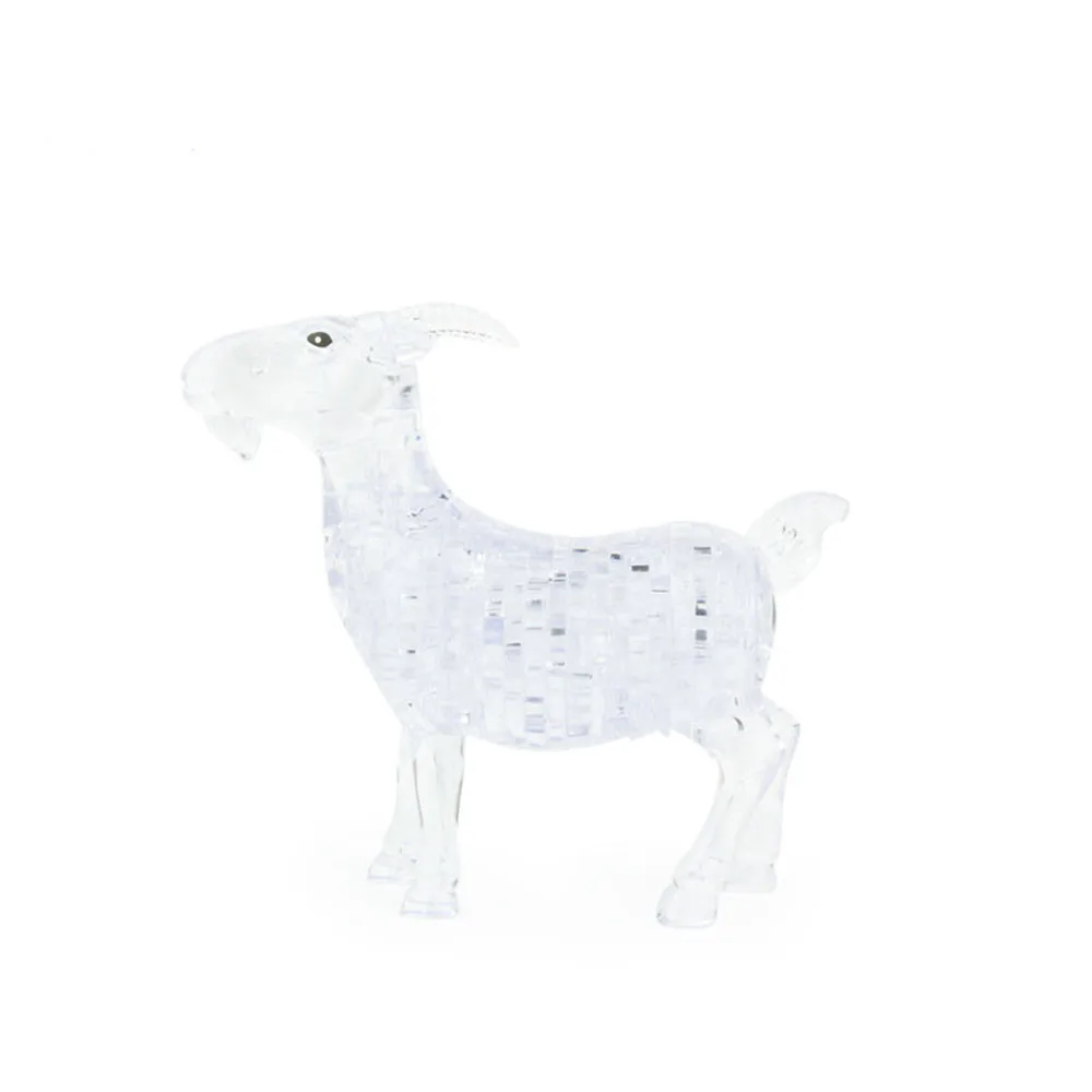 3D Crystal Sheep Puzzle Toy Simulation Sheep Assembled Model Jigsaw Puzzle Intellectual Birthday Gift Toy For Children #B