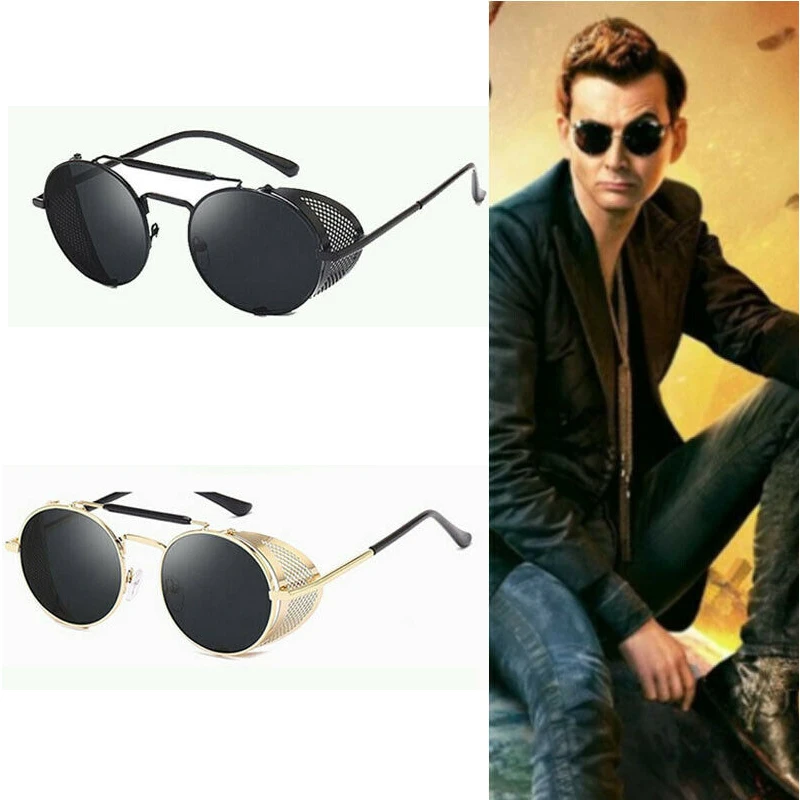 Buen augurio Devil Crowley gafas de sol demonio marrón cristal regalo de Navidad de disfraces accesorios de fiesta de Halloween|Accesorios disfraces de niños| - AliExpress