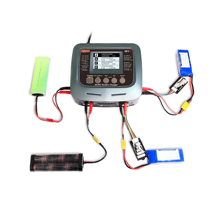 SKYRC Q200 1 до 4 Интеллектуальное зарядное устройство/Dis зарядное устройство AC/DC BATTER баланс зарядное устройство Lipo/LiHV/литий-железо/ионный/NiMH/NiCD/свинцово-кислотный
