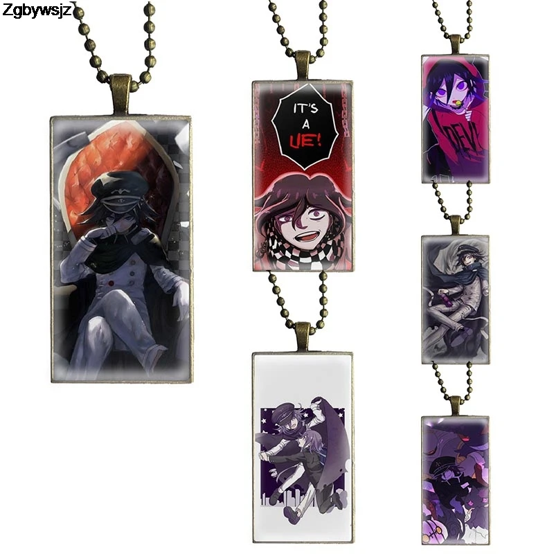 Kokichi Ouma женское ожерелье ручной работы для девушек модное с кабошоном стальное