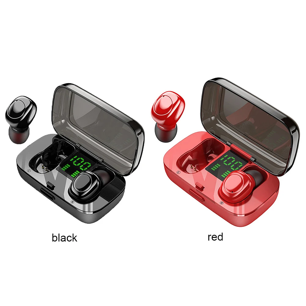 Bluetooth 5 0 TWS Wireless Earphones Touch Control Headset LED Display Waterproof HIFI 6D Surround Sounds Sports Earphones