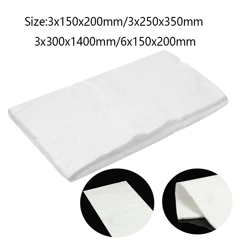 Fireproof Cotton Blanket High Temperature Insulation White Aluminum Silicate Needle Ceramic Fiber Fabric Refractory Fire Resist