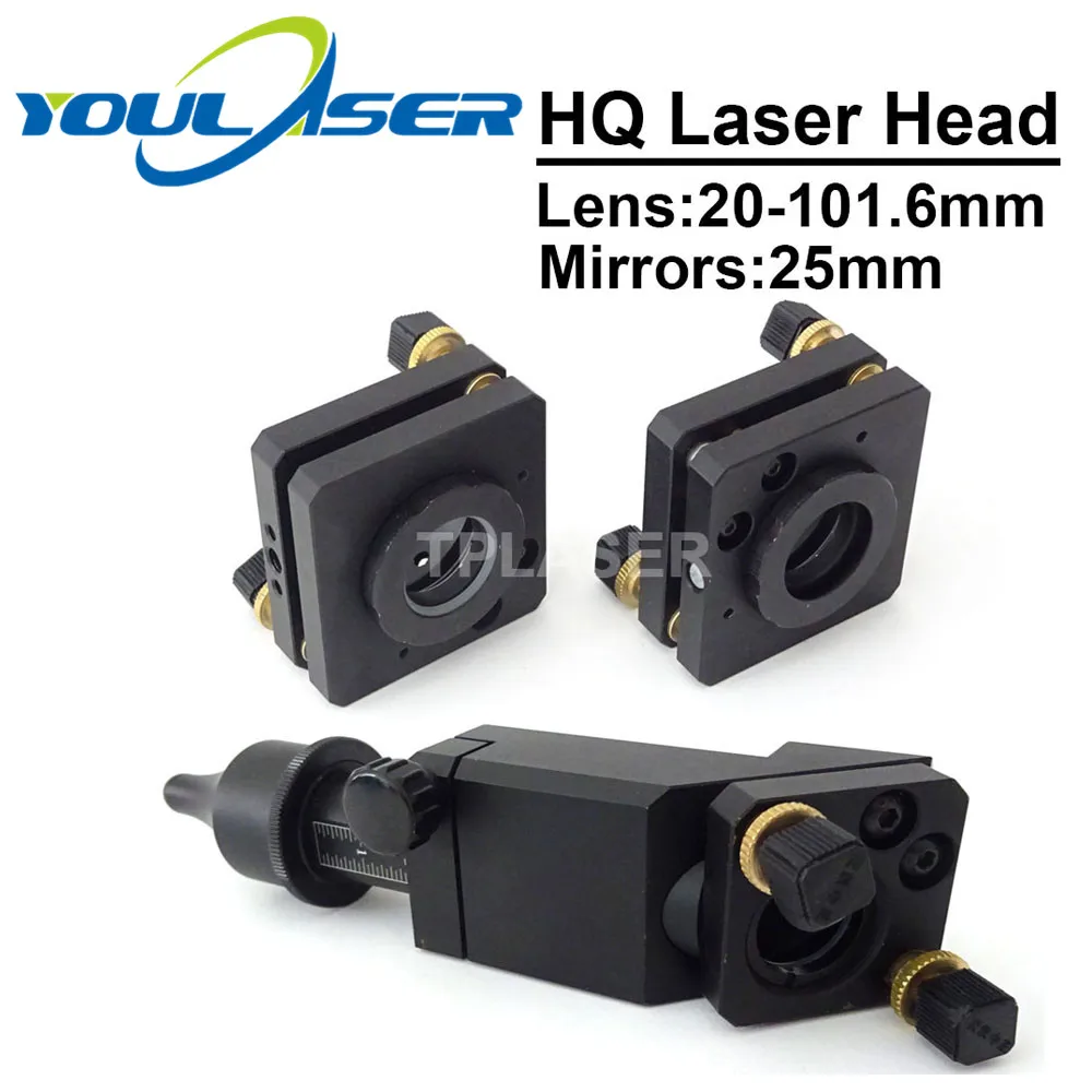CO2 Laser Head 20-101.6mm Lens 25mm Mirrors for Co2 Engraving and Cutting Machine | Инструменты