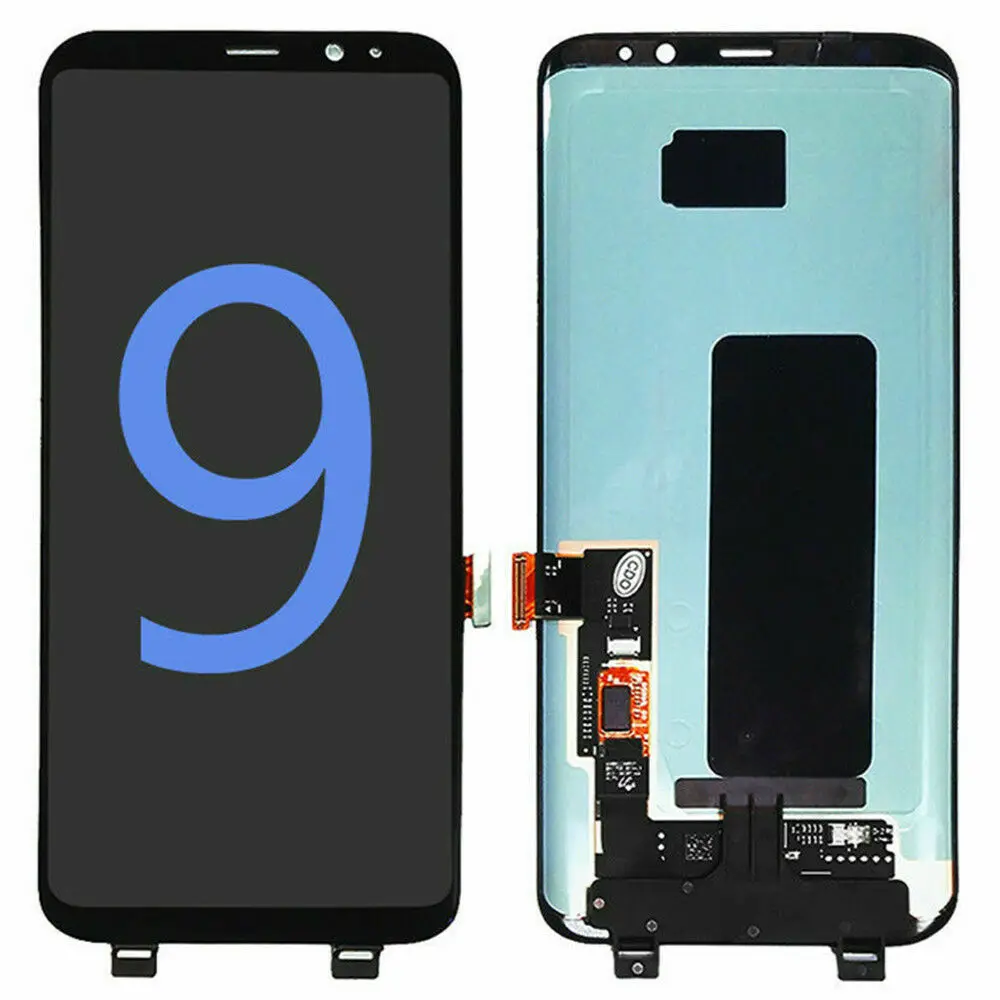 5,8 ''AMOLED для samsung Galaxy S9 G960A G960U G960F ЖК-дисплей кодирующий преобразователь сенсорного экрана в сборе с линейкой
