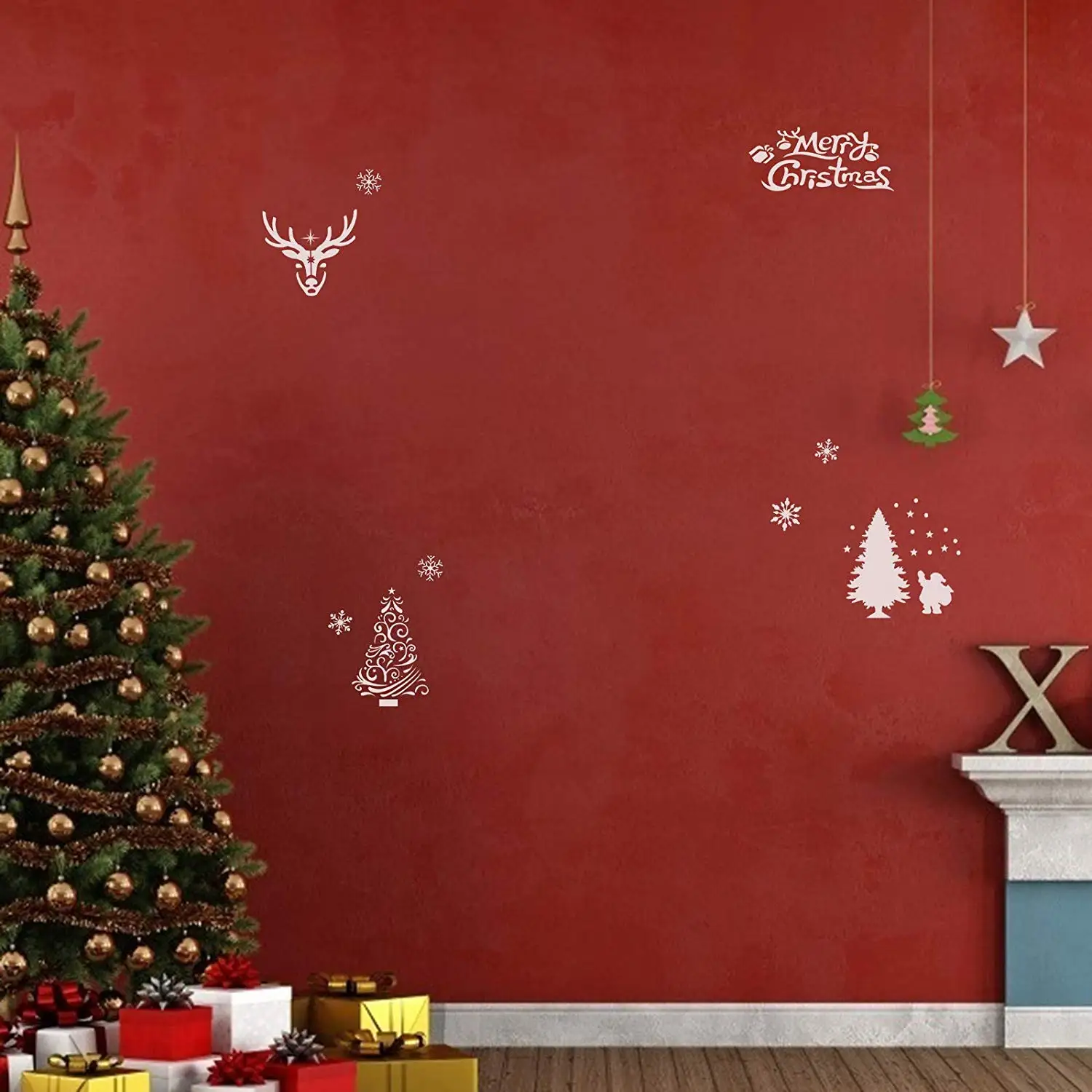 METABLE 30 шт., рождественские трафареты, пластиковые шаблоны для рисования, Рождественский трафарет, художественное ремесло, Рисование для окна, стеклянной двери, дерева, DIY Декор