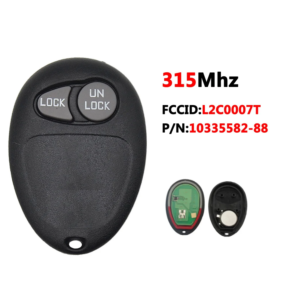 

XNRKEY L2C0007T 2B Fob Keyless 315Mhz For Buick Key P/N 10335582-88