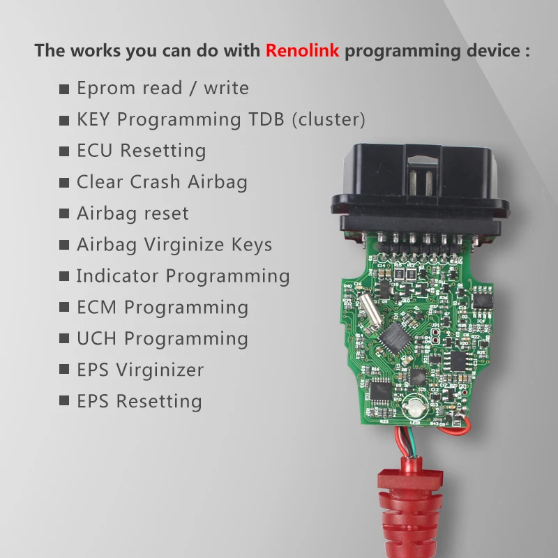Renolink V1.87 OBD2 forRenault ECU программист V1.52 CD Программное обеспечение кодирование ключей