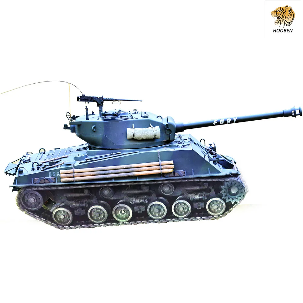 

HOOBEN 1:10 U.S. M4A3E8 Sherman Medium Tank RTR Ready To Run( Painted and Assembled) 6620F