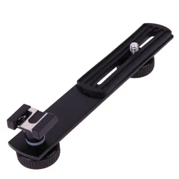 

Metal Hot Shoe Arm Bracket Double-headed Camera Flash Bracket Tripod Bracket Stand Holder For DSLR SLR Camera Support Accessory