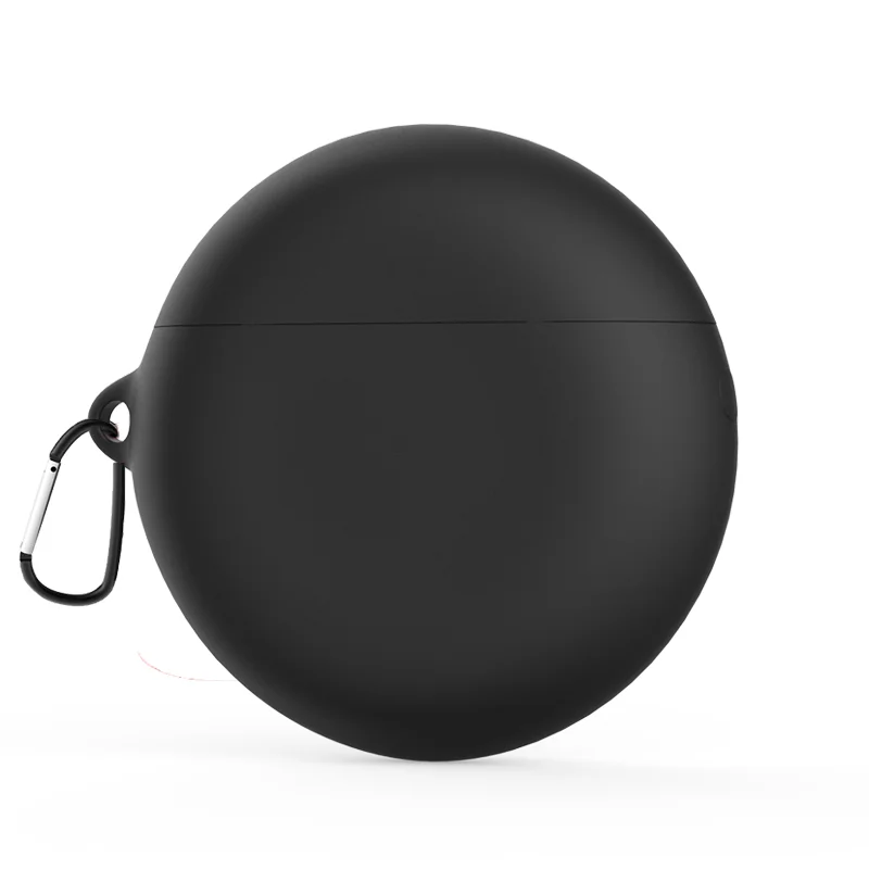 Black AKBNSTED милый мультфильм шаблон силиконовый защитный чехол для huawei Freebuds 3 беспроводной Bluetooth наушники Замена чехол - Цвет: Black
