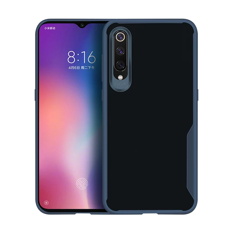 ETIMGA чехол для спортивной камеры Xiao mi 5X A1 X1 8 8X Pocphone F1 9 CC9 CC9E A3 Lite Youth чехол HD, резина, чехол на заднюю часть для Xiaomi mi 8 чехол - Цвет: Blue