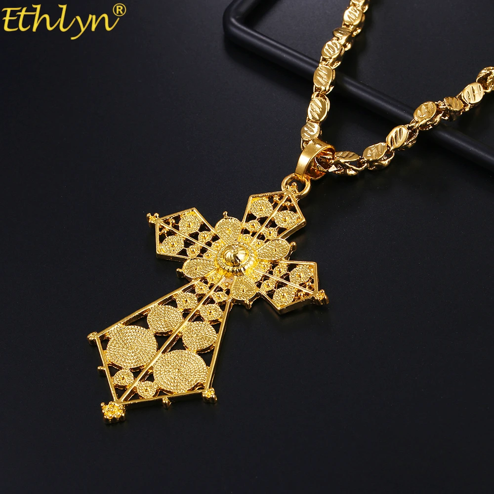Ethiopian Gold Cross Necklace vlr.eng.br