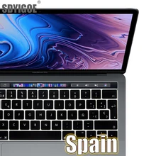Protetor de capa de teclado espanhol para macbook pro13 a2159 a1990 macbook air 13 a1932 a1466 película protetora de teclado