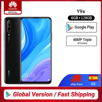 Перейти на Алиэкспресс и купить В наличии, премьера, глобальная версия Huawei Y9s, 6 ГБ, 128 ГБ, смартфон, 48 МП, AI, тройная камера, авто-всплывающая фронтальная камера, 6,59 дюйммобильный т...