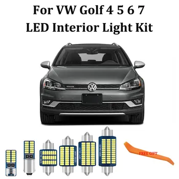 

100% White Error Free Canbus LED interior Dome lights Kit For Volkswagen VW Golf 4 5 6 7 MK4 MK5 MK6 MK7 GTI GT (1999-2018)