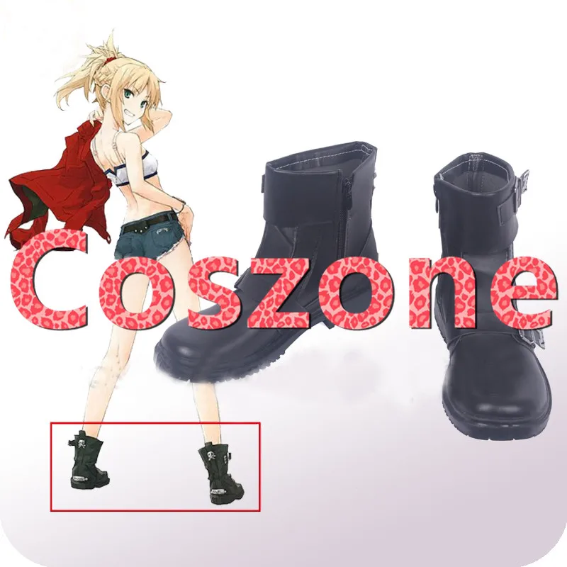 Fate Grand Order Fate Apocrypha Saber Mordred Cosplay Shoes (2)