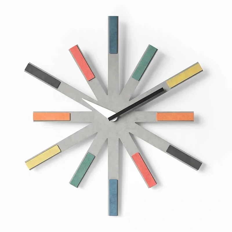 Living Room Decorative Irregular Fireworks Wall Clock Bedroom Nordic Fashion Personality Creative Light Luxury Mute Quartz Clock - Цвет: B