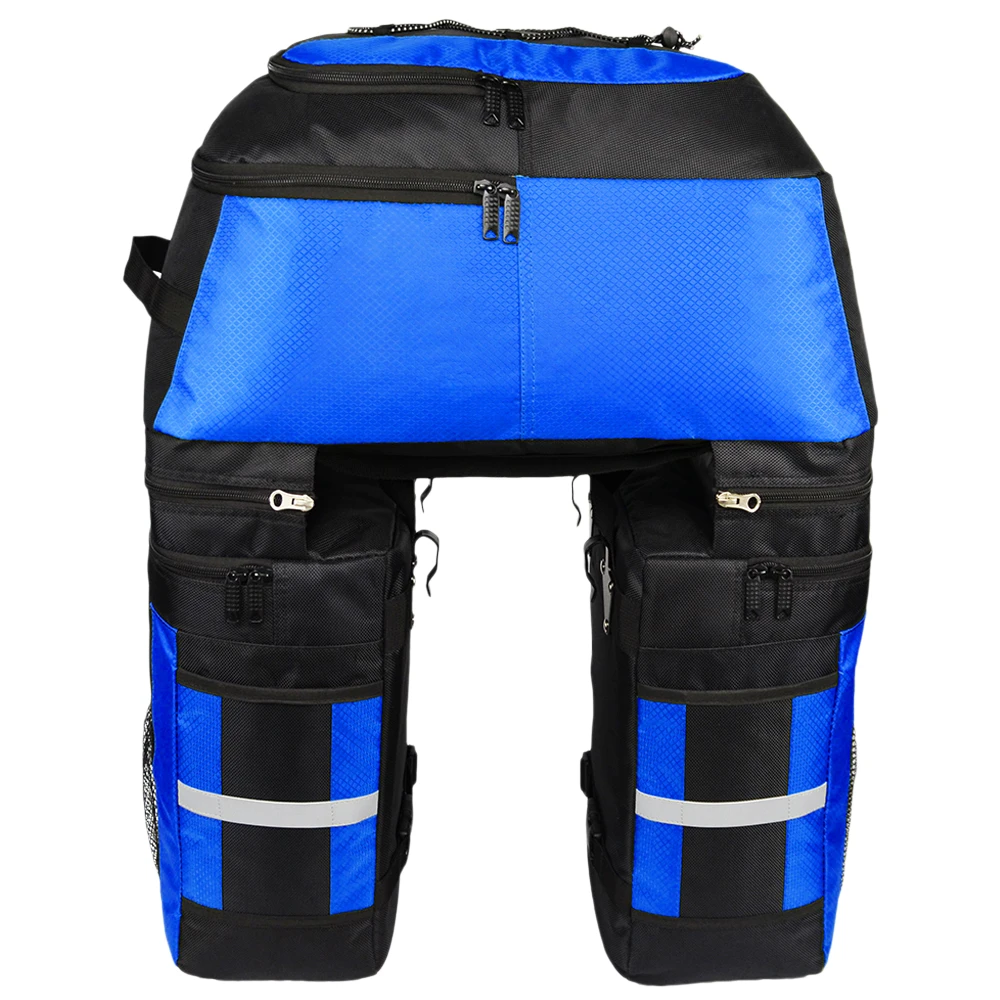 Lixada 70L MTB велосипедная Сумка-переноска многофункциональная задняя стойка для велосипедного багажника сумка для велосипедного багажа двухсторонняя велосипедная сумка - Цвет: Blue
