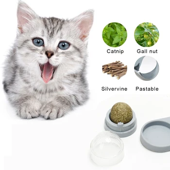 

1PC Pet Catnip Toys Edible Catnip Ball Safety Healthy Cat Mint Cats Home Chasing Game Toy Products Clean Teeth Protect Stomach