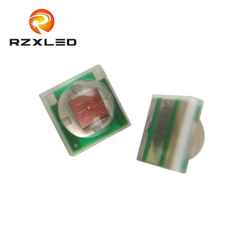 50 шт./лот 1 Вт 3 3535 SMD высокомощный Янтарный светодиодный диодный чип излучатель