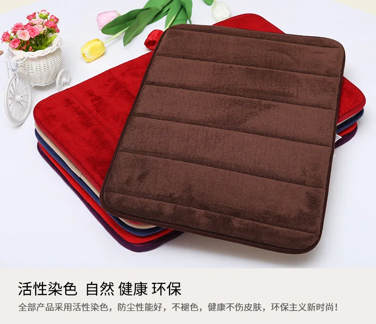 Memory Foam Противоскользящий водопоглощающий гигиенический коврик толстый дверной коврик для ванной комнаты спальни гостиной коврик