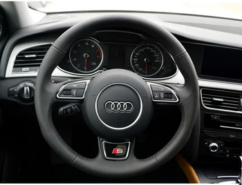 

1pcs car steering wheel sticker multimedia button decal For Audi a3 a4 a5 a6 s4 s5 s6 s7 c5 c6 b7 b8 b6 q3 q5 q7 8p 8v styling