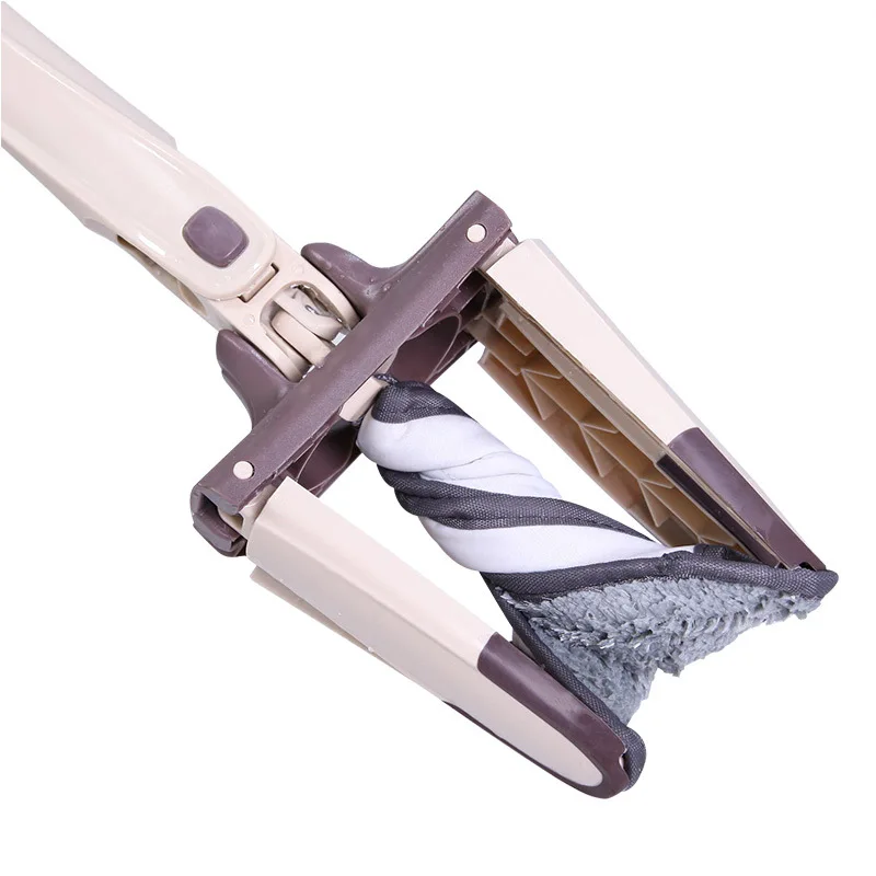 X-type Microfiber floor mop with 3pcs mop cloth replace Hand-free wash flat mop Manual Extrusion Household Cleaning Tools