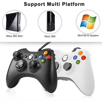 

USB Wire Gamepad For Xbox 360 /Slim Joystick Console Controller Microsoft PC For Windows 7/8/10 For Steam Game Joypad Accessory