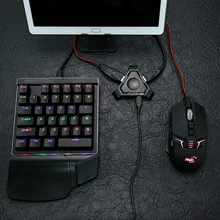 Vococal Wireless Bluetooth Gaming Keyboard Mouse Converter Adapter for Android IOS Apple Mobile Phone Tablet PUBG Survival Rules