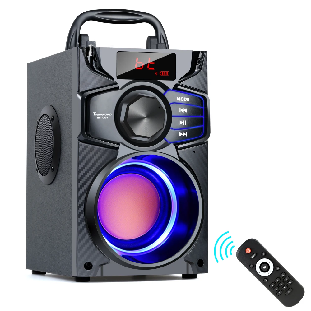

TOPROAD Bluetooth Speaker Portable Big Power Wireless Stereo Subwoofer Heavy Bass Party LED Speakers Support FM Radio TF AUX USB