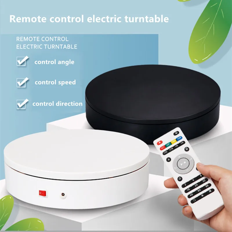 

20cm 360 Degree Rotation Electric Rotating Turntable 3D Scanning Photography commodity live Display Stand with Remote Control
