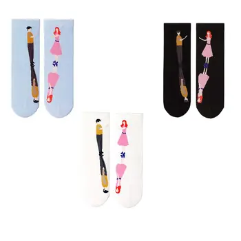 

Women Men Creative Cotton Crew Socks Cartoon Boy Girl Lover Couple Hosiery Gifts