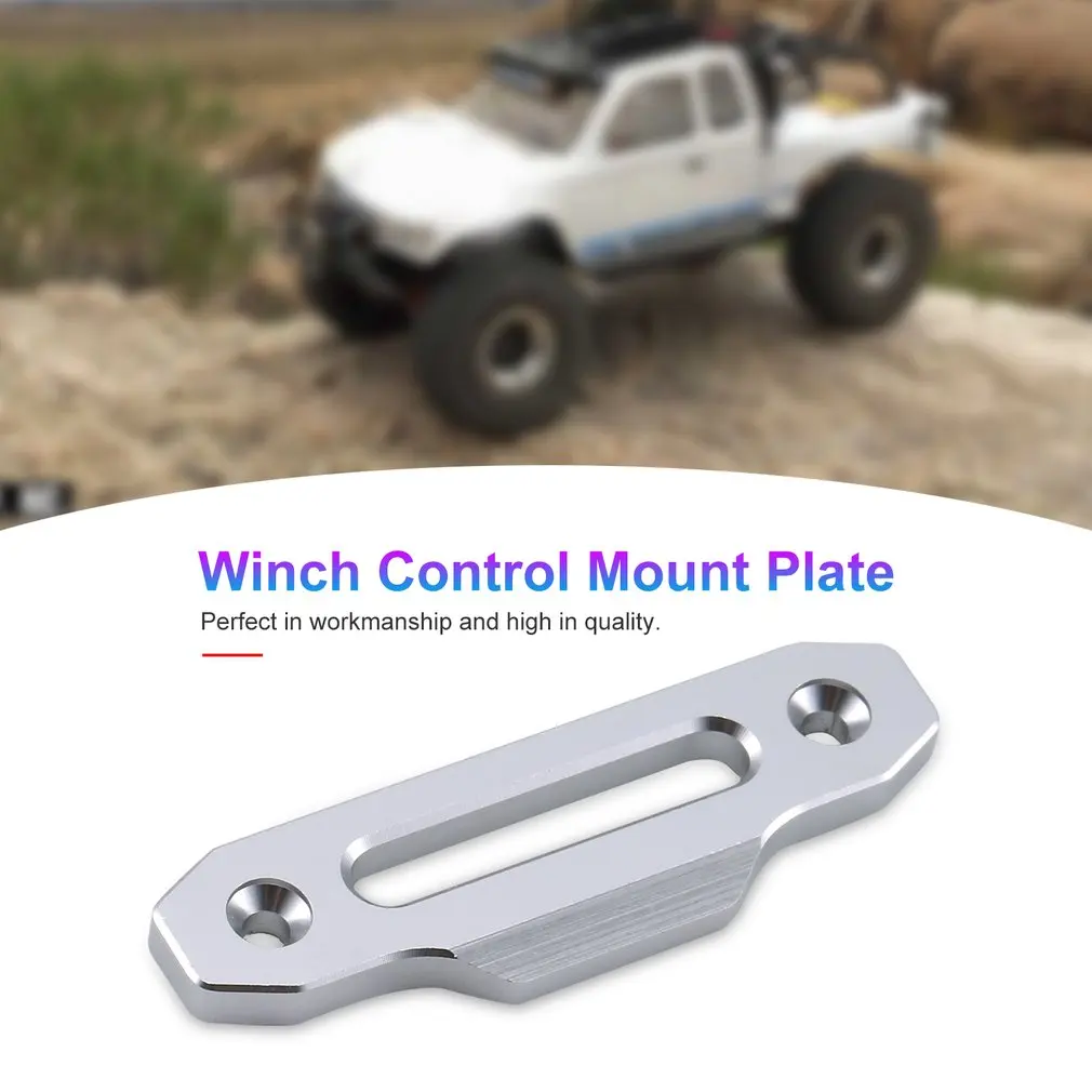 

Winch Control Mount Plate Aluminum Winch Control Mount Hawse Fairlead Suitable For 1/10 RC D90 Crawler Road Car