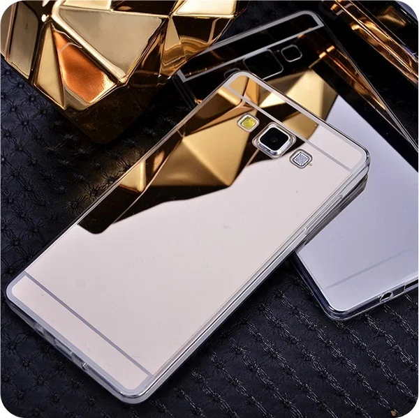 Роскошный зеркальный чехол из ТПУ с покрытием для телефона Samsung Galaxy A3 A5 A7 J2 J3 J5 J7 2016