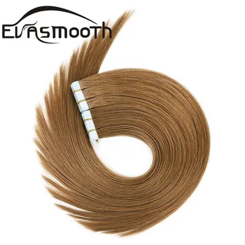 

20pcs Straight Skin Weft Natural Hair Remy Tape In Human Hair Extension Skin Weft Machine Human Hair Extensions Adhesive
